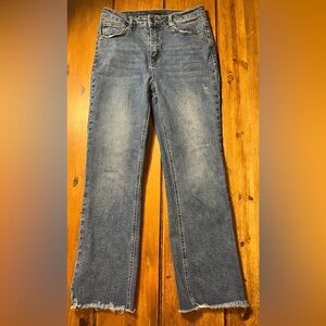 Classic High-Rise Straight Leg Jeans - Blue